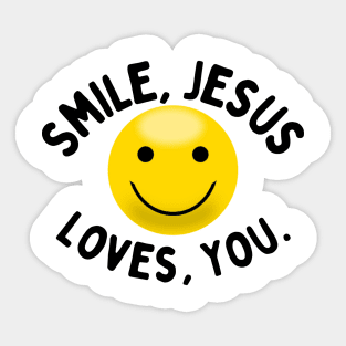 Smile Jesus Loves You Sticker